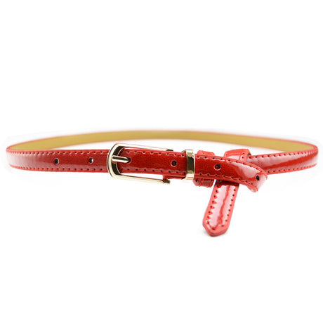 Patent Leather Pin Buckle Multi-Color Belt