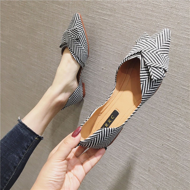 Emma Herringbone Point Flats