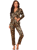 Stretch Satin V-Neck Pajama Set