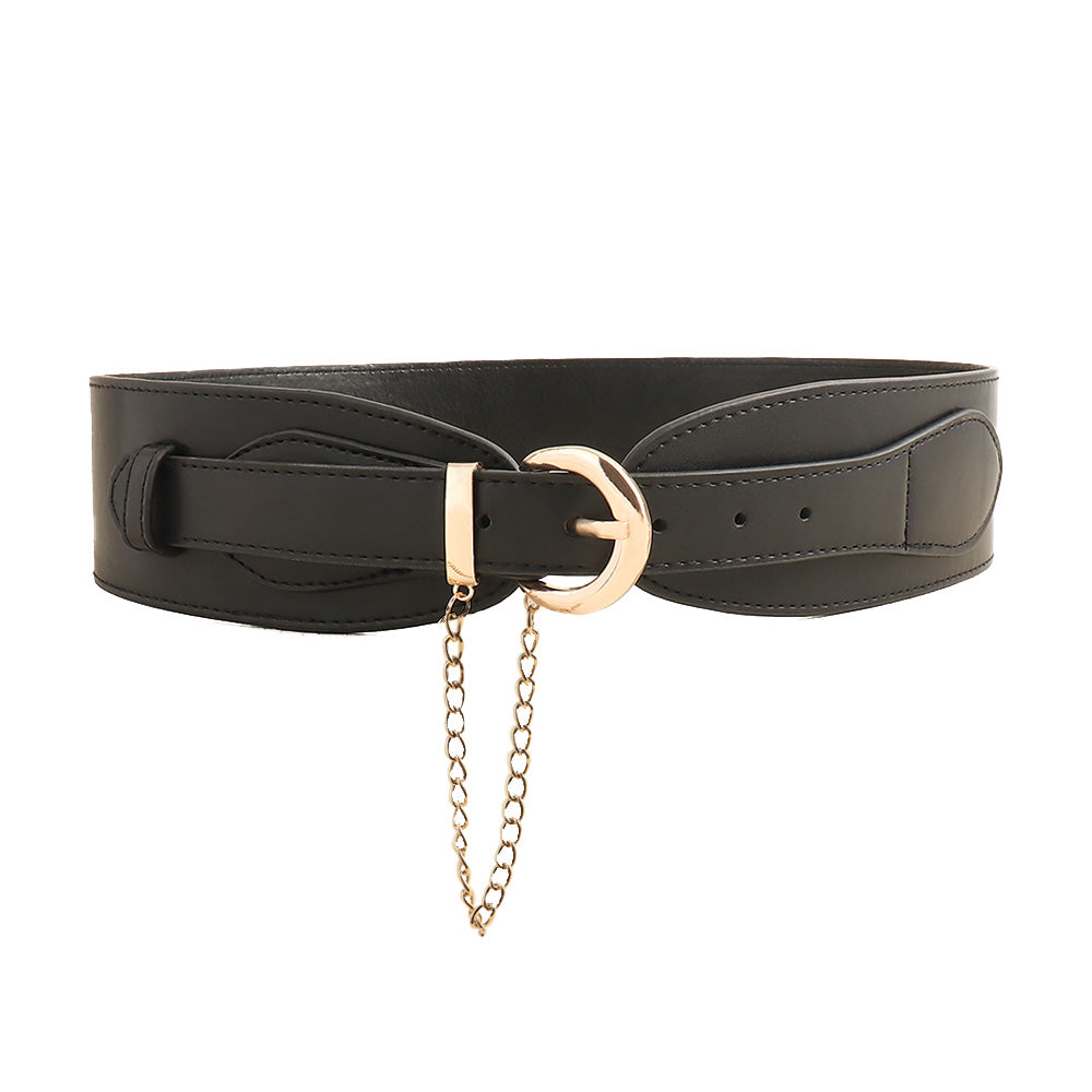 Sleek Metal Chain Waist Belt