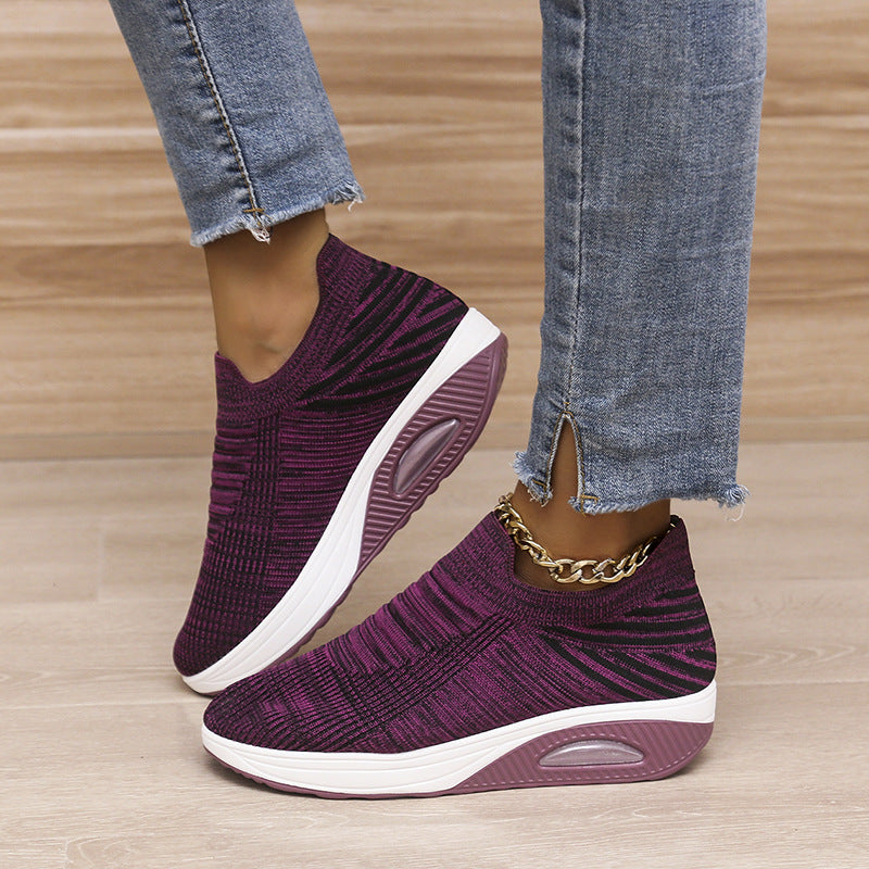 Breathable Mesh Slip-On Air Cushion Shoes