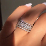 Lola Silver Stacked Ring