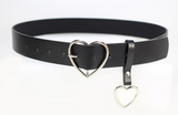 Heart Charm Pin Buckle Belt