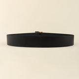 Black Needle Buckle Wide Belt