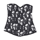 Skull Face Corset Top