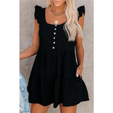 Tabitha Sleeveless Ruffled Romper