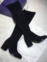 Suede Chic Flat Elastic Boots