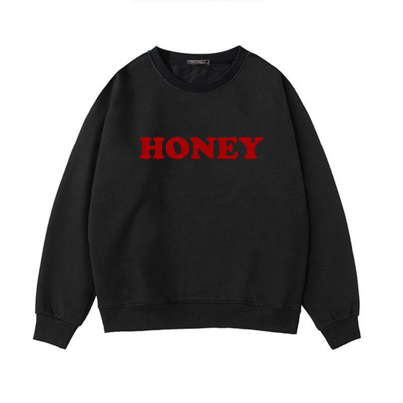 Honey Print Winter Hoodie