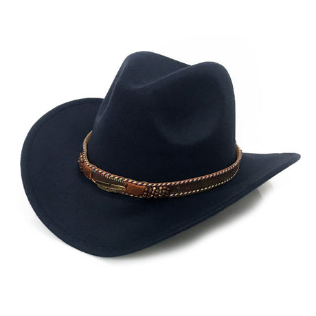 Metal Leaf Belt Cowboy Hat