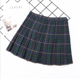 Plaid Pleated Skirt