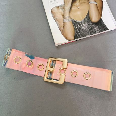 Holly Clear Gold Belt