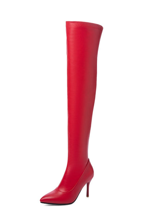 Seductive Stretchy Stiletto Boots