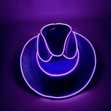 Fluorescent Carnival Party LED Wireless Flashing Cowboy Hat