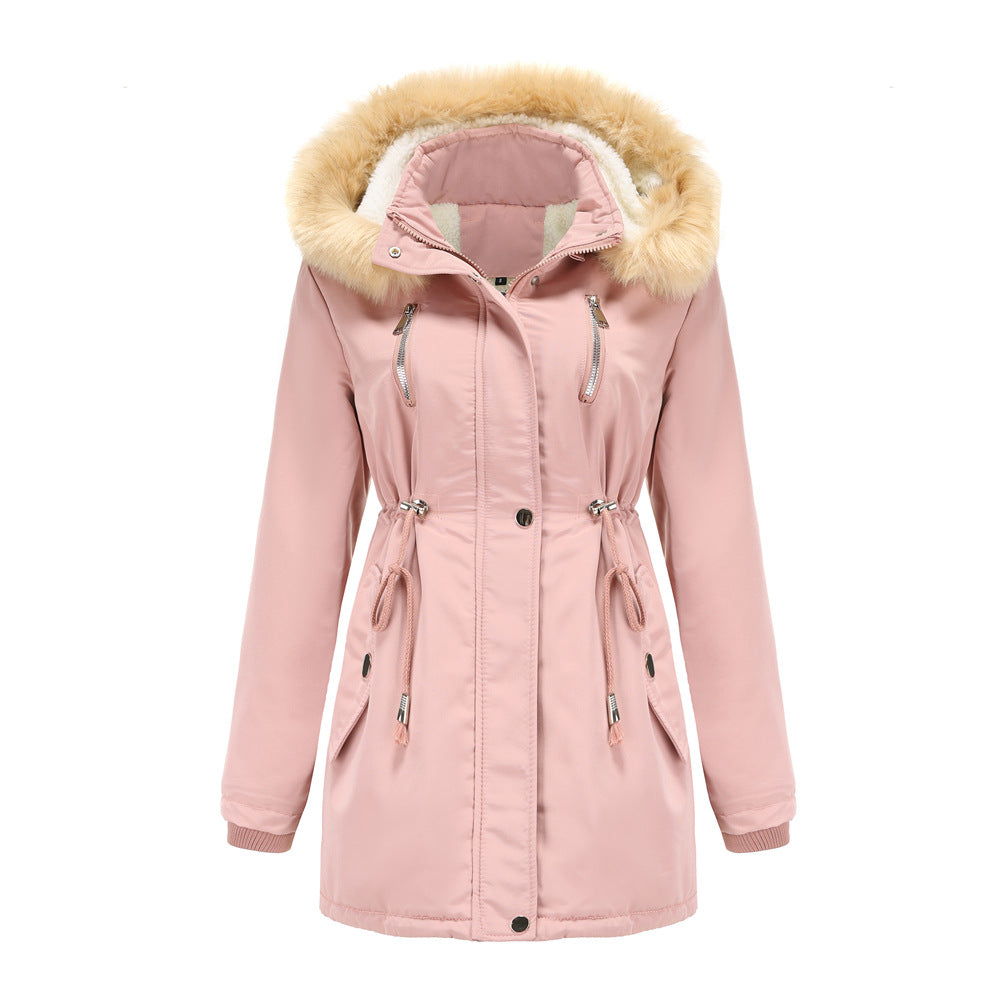 Winter Chic Hooded Fleece Coat