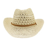 Handmade Sun-shading Straw Cowboy Hat