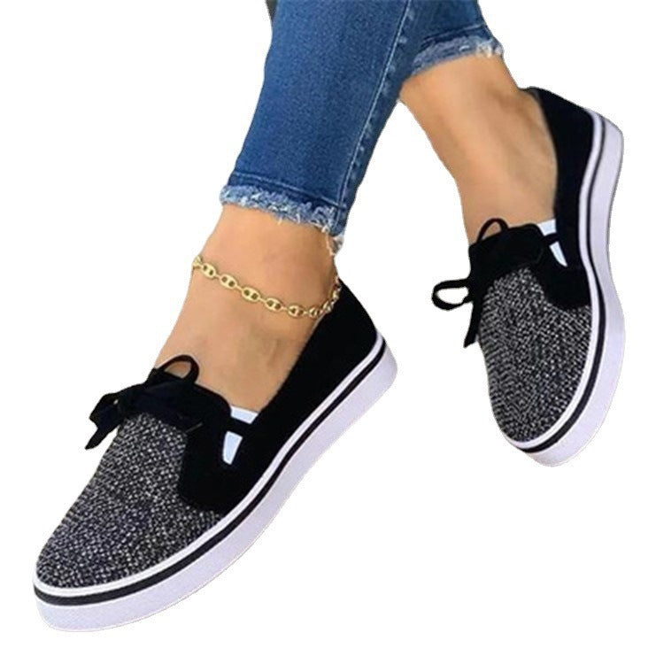 Whimsy Lace-up Canvas Flat Shoes