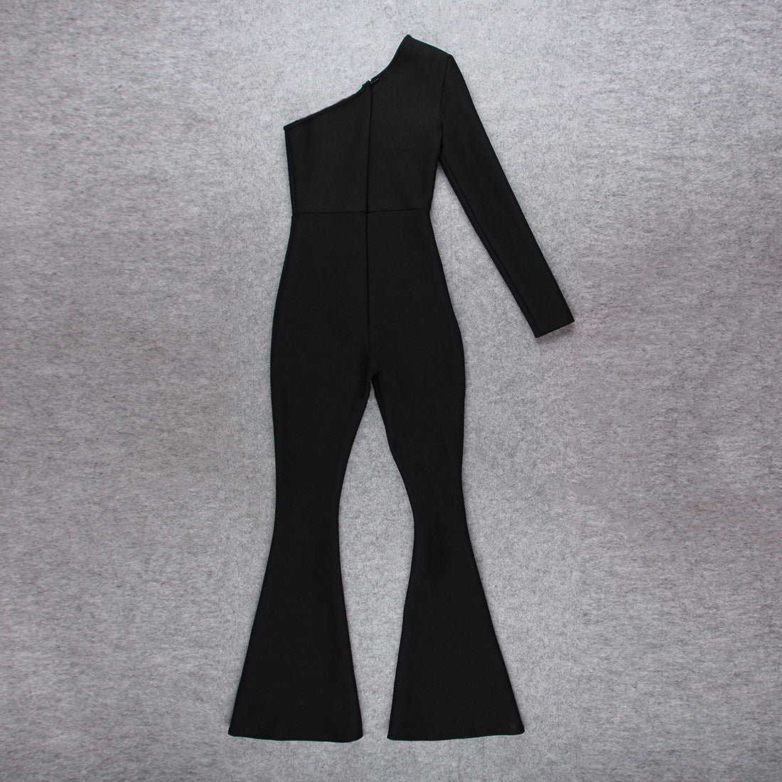 Mesh Flared Diamond Jumpsuit