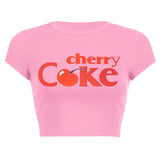 Cherry Coke Crop Top