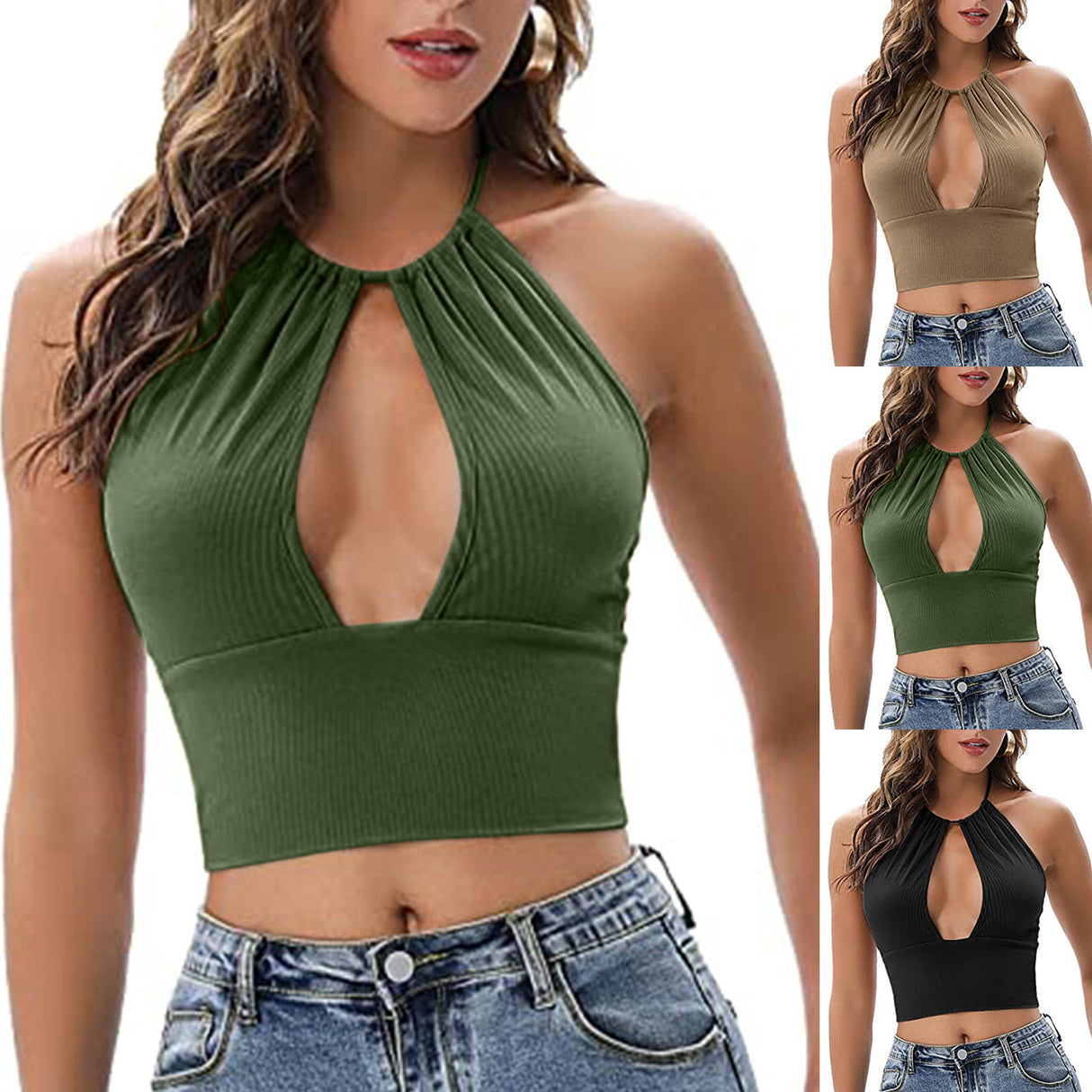 Avalon Halter Crop Top