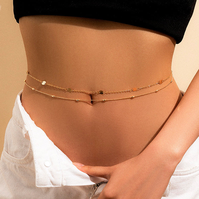 Golden Serpent Tassel Waist Chain - Body Jewelry