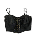 Jean Lace Up Dream Corset Top