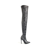 Seductive Serpent Stiletto Over The Knee Boots