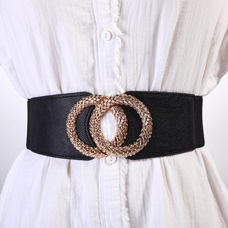 Hollow Out Wide Statement Belt