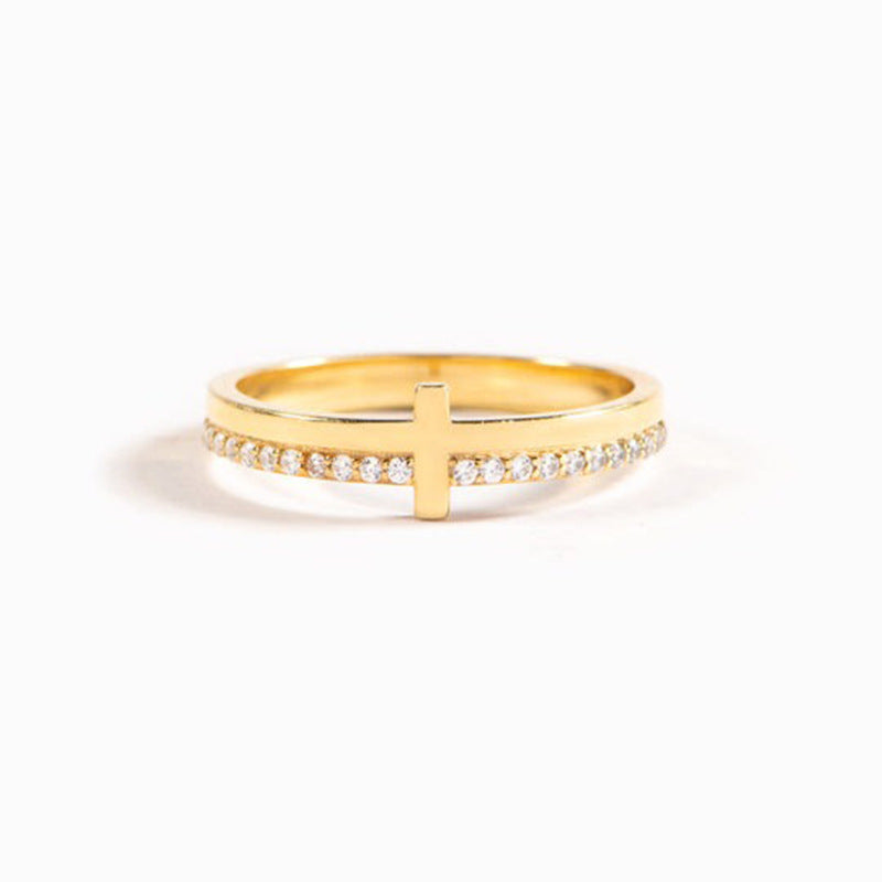 Cross Studded Vanessa Ring