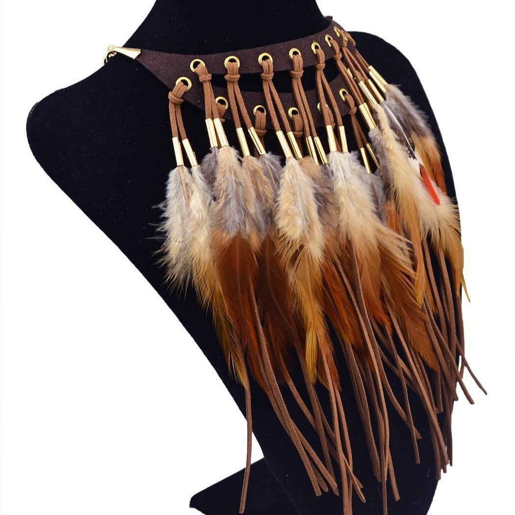 Leah Feathered Necklace