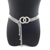 Rhinestone Diamond-Embedded Glam Belt