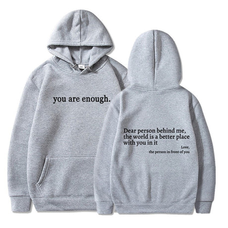 Plain Letters Brushed Hoodie