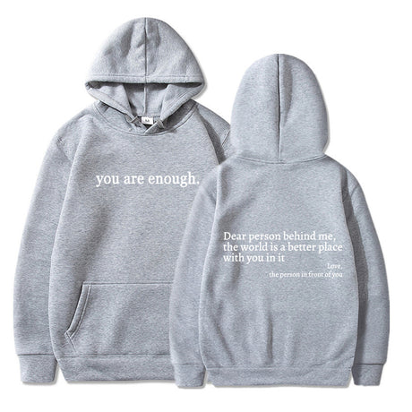 Plain Letters Brushed Hoodie