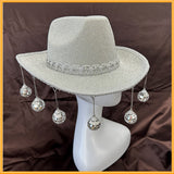 Gold Powder Ball Carnival Party Nightclub Cowboy Hat