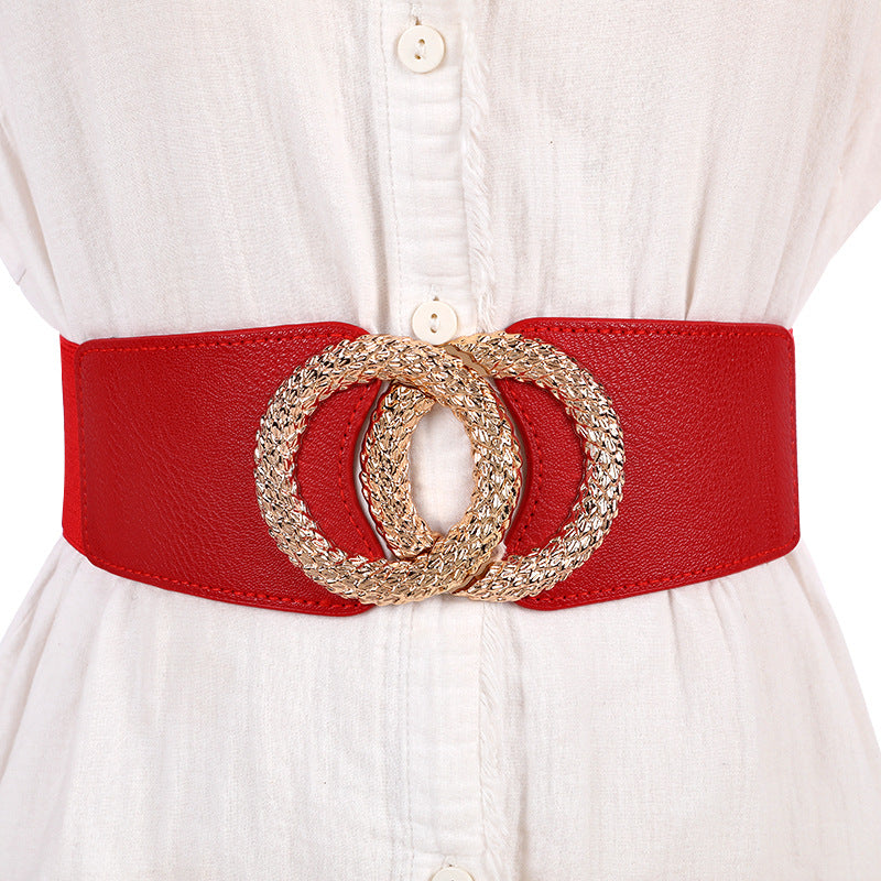 Hollow Out Wide Statement Belt