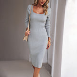 Marilee Long Sleeved Knit Midi Dress