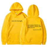 Plain Letters Brushed Hoodie