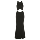 Gianna Lucid Halter Cut Out Maxi Dress