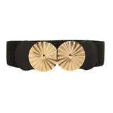 Metal Circle Elastic Waist Belt