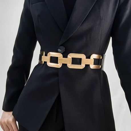 Golden Chain Link Waist Belt