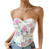 Payton Flower Corset Top