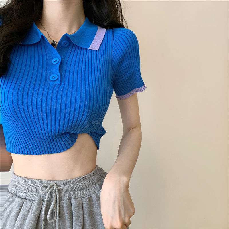 Indigo Crop Top