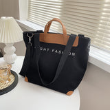 Fashionable Canvas Letters Shoulder Bag