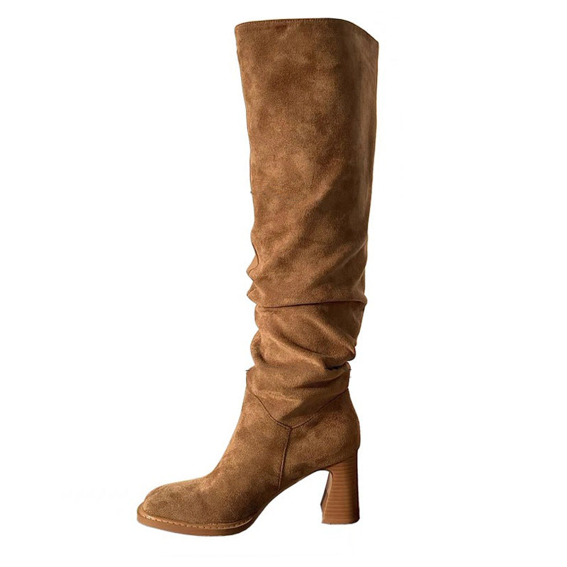 Seductive Suede Pile Style Boots