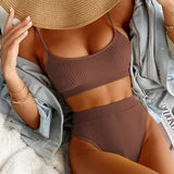 High Cut Ribbed Bikini