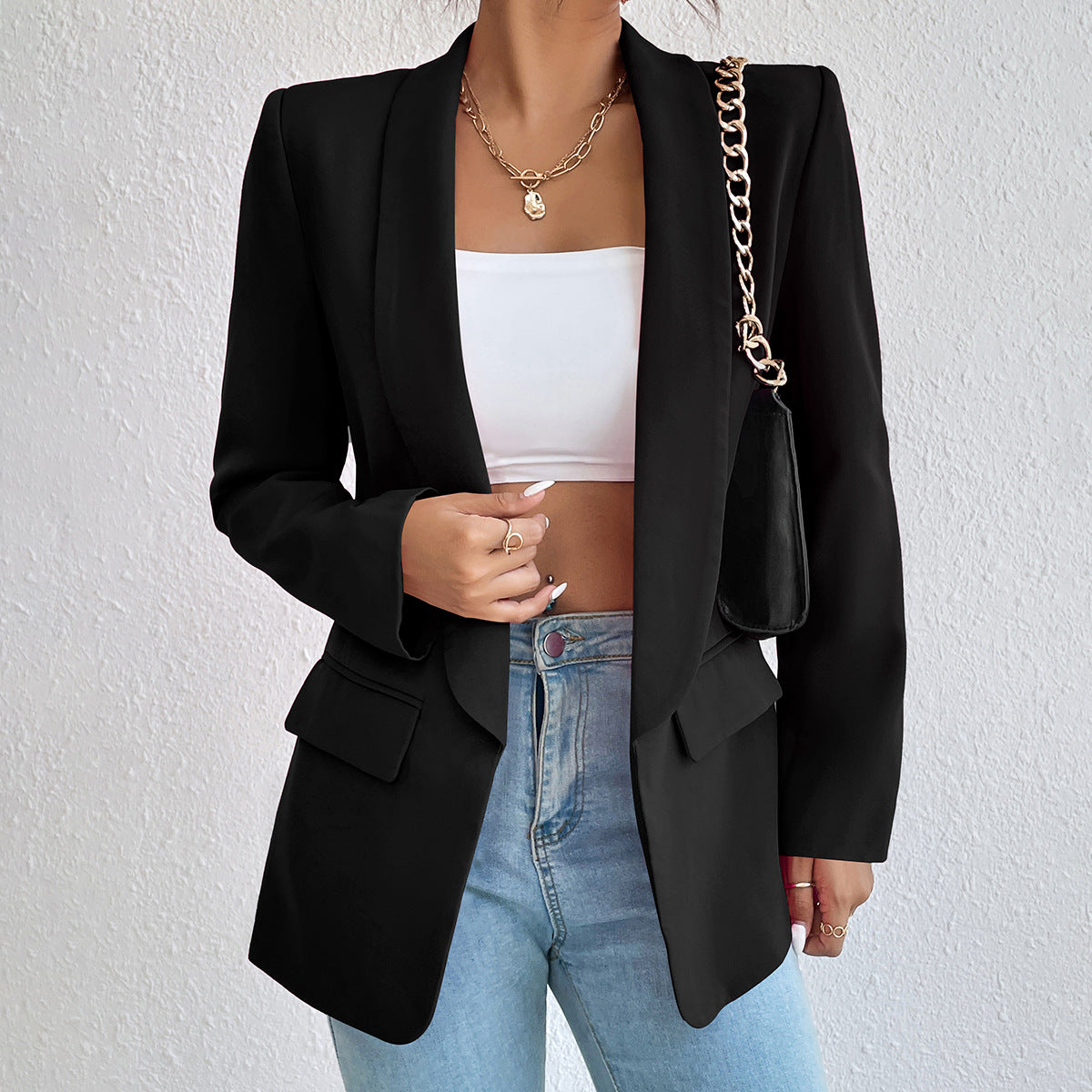 Winter Rose Fashion Blazer