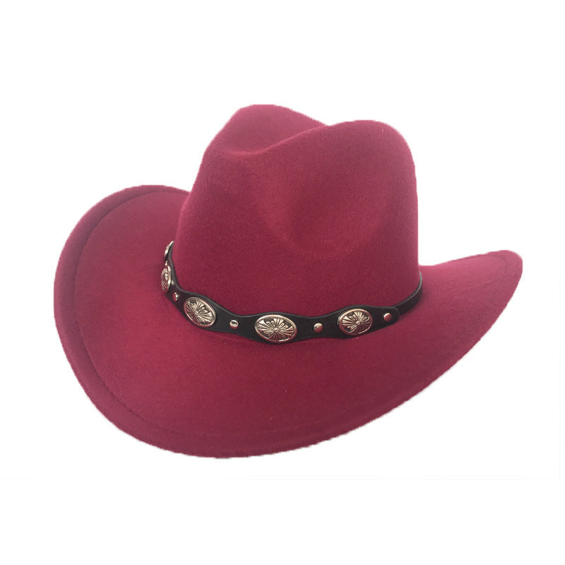 Punk Felt Bell Cowboy Hat