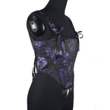 Purple Fantasy Fishbone Corset Top