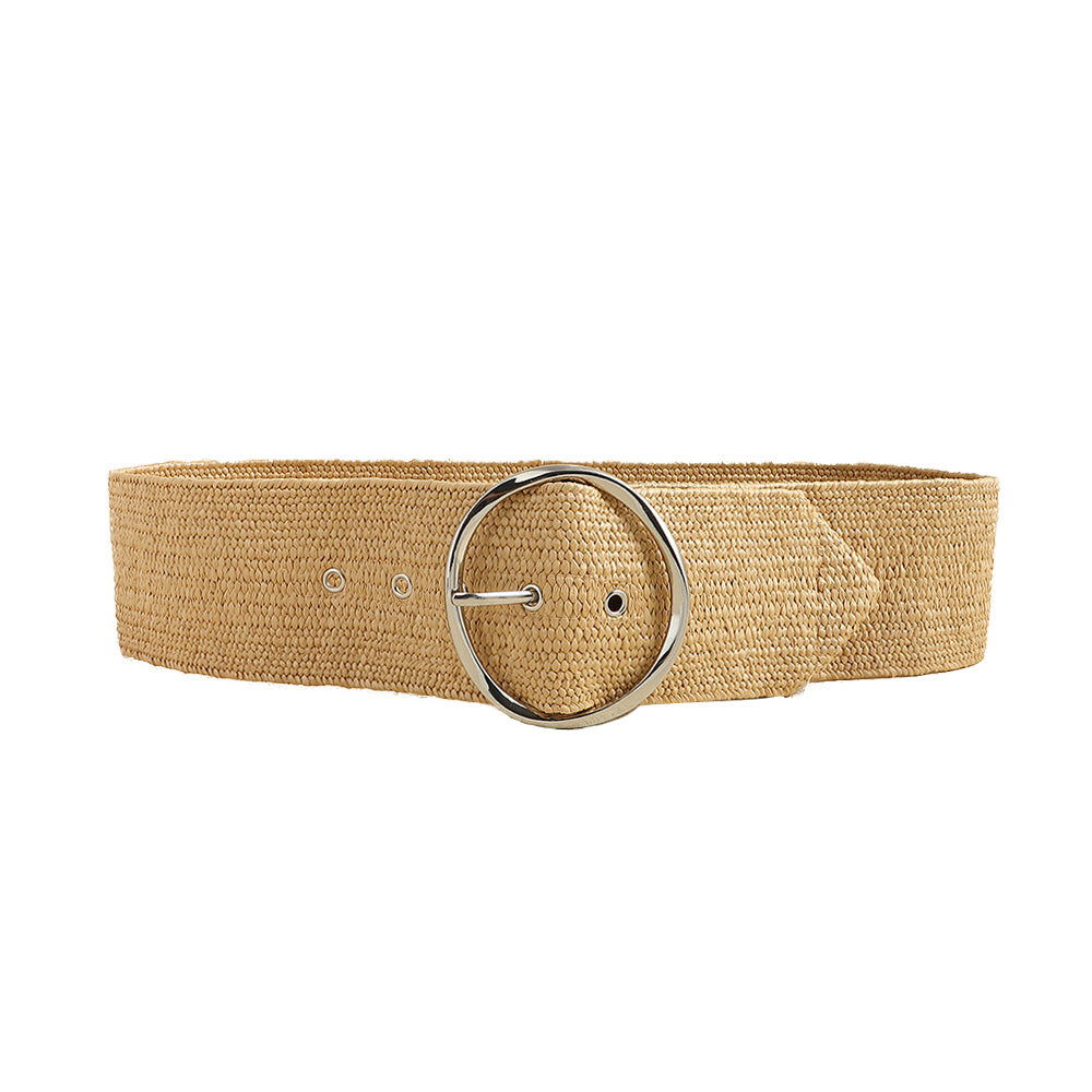 Beachy Grass Woven All-Match Waist Belt