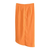 Pleated Orange Dream Skirt