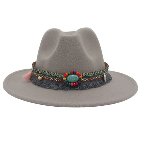 Gemstone Embellished Ethnic Cowboy Hat